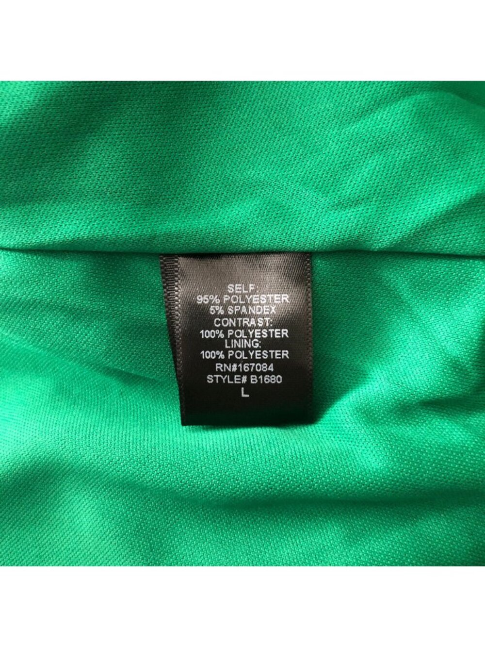 Pomander Place Emerald Crinkle Lurex Lillith Dress Metallic Green Bell Sleeve L - Picture 5 of 5